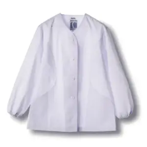 女子衿なし調理服 長袖